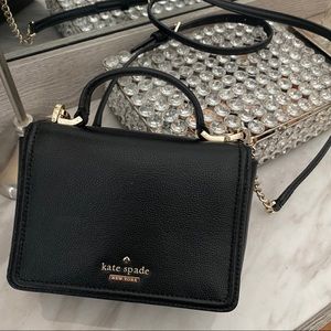Small black kate spade crossbody bag